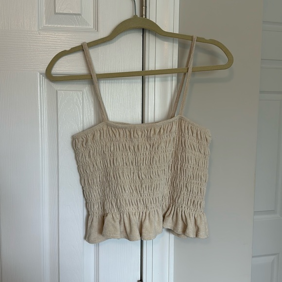 Smocked Terry Camisole Top - Picture 1 of 2